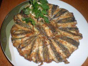 Hamsi Kizartmasi (Fried Anchovy)